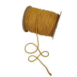Sznurek bawełniany N 3mm 100mb musztardowy