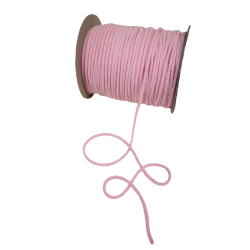 Sznurek bawełniany N 4mm 100mb jasny różowy