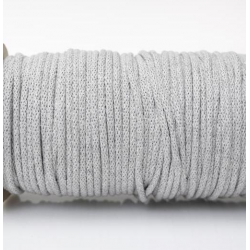 Sznurek bawełniany N 5mm 100mb jasny szary