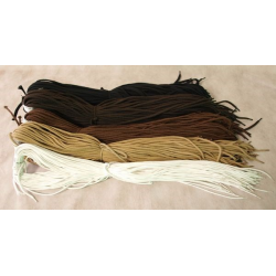 Sznurowadła okrągłe czarne 60cm (9329/4) HURT 25par