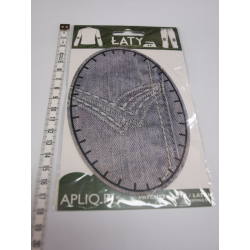 Aplikacja łatki 2 jeansowa kieszeń (1op)