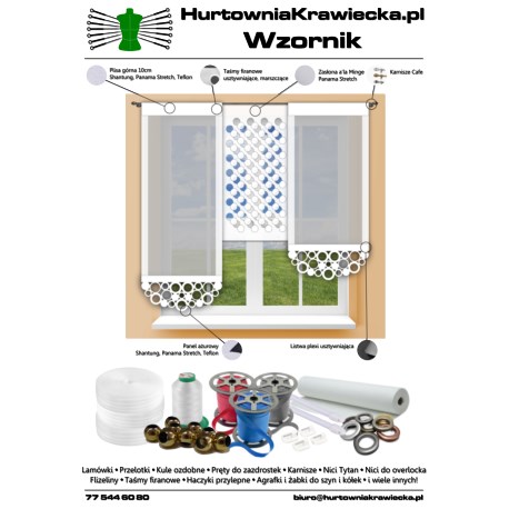 Panel ażurowy panama 140cm